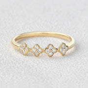 0.12CTW Round Brilliant Cut Moissanite Unique Wedding Band Mapple Gems